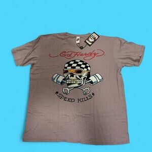 Ed hardy speed killsgraphic tee